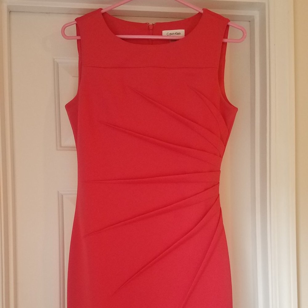 Calvin Klein Sleeveless Starburst Sheath Dress